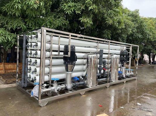60m³/hour Reverse Osmosis System High Salt Reject Brackish Water Treatment Machine