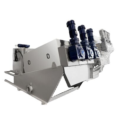 Μηχανή αποχέτευσης λάσπης από ανοξείδωτο χάλυβα Στρογγυλοστάσιο επεξεργασίας λυμάτων Αποχέτευση αποβλήτων PLC 1000L